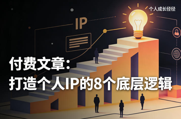 付费文章:打造个人IP的8个底层逻辑 付费文章:打造个人IP的8个底层逻辑