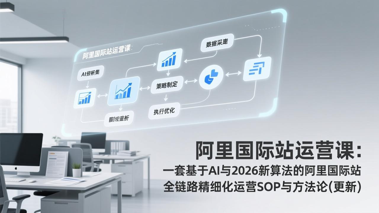 阿里国际站运营课：一套基于AI与2026新算法的阿里国际站全链路精细化运营SOP与方法论(更新 - 渡客网创