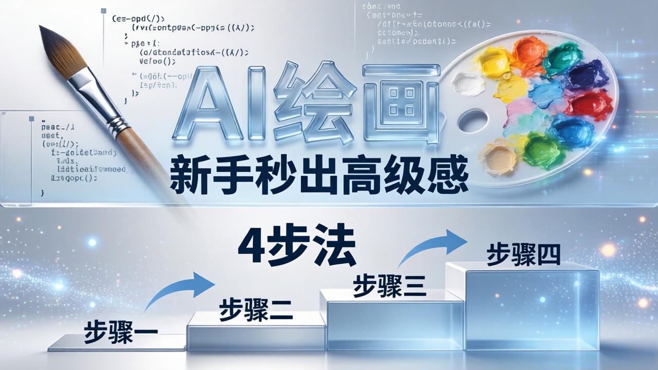 AI绘画入门别再硬磕了！即梦4步法：万能提示词公式+BRTR框架，新手秒出高级感 - 渡客网创