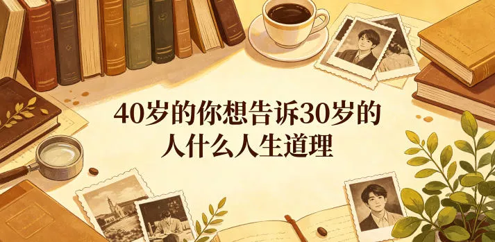 公众号付费文章：40岁的你想告诉30岁的人什么人生道理？ - 渡客网创