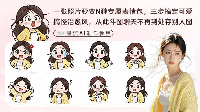 一张照片秒变N种专属表情包，三步搞定可爱搞怪治愈风，从此斗图聊天不再到处存别人图 - 渡客网创