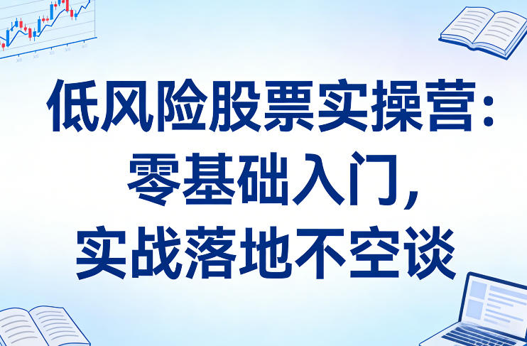 低风险股票实操营：零基础入门，实战落地不空谈 - 渡客网创