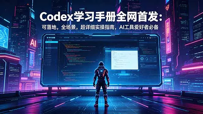 Codex学习手册全网首发：可落地，全场景，超详细实操指南，AI工具爱好者必备 - 渡客网创