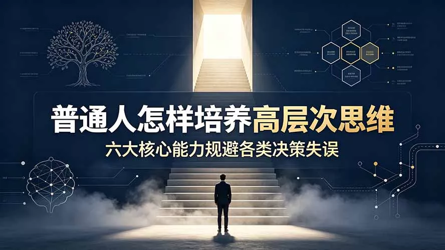 付费文章：普通人怎样培养高层次思维，六大核心能力规避各类决策失误 - 渡客网创