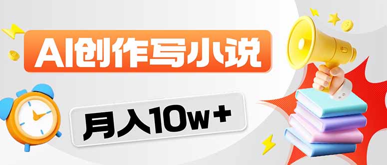 2026风口项目AI写小说 轻松实现月入10w+ - 渡客网创
