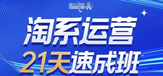 淘系运营21天速成班，0基础轻松搞定淘系运营，不做假把式，快速复制落地(更新26年4月) - 渡客网创