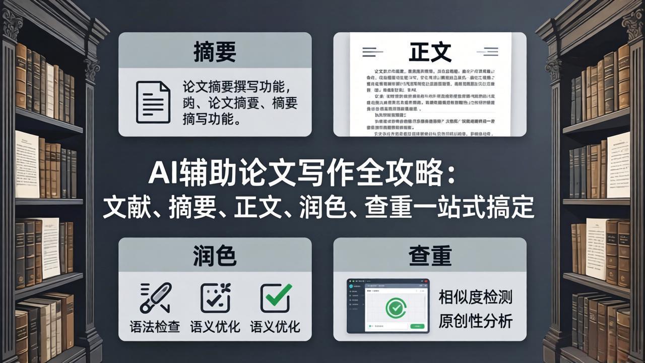 AI辅助论文写作全攻略：文献、摘要、正文、润色、查重一站式搞定 - 渡客网创