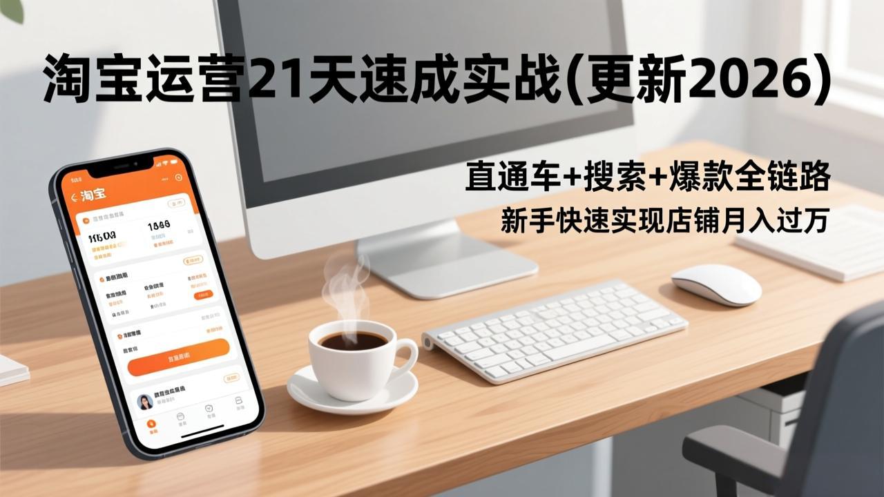 淘宝运营21天速成实战(更新3月 - 渡客网创
