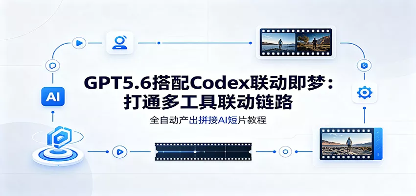 GPT5.6搭配Codex联动即梦：打通多工具联动链路，全自动产出拼接AI短片教程 - 渡客网创