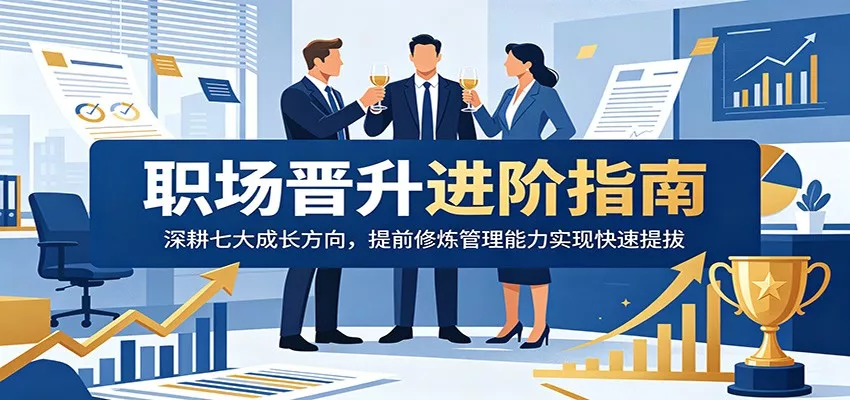 职场晋升进阶指南：深耕七大成长方向，提前修炼管理能力实现快速提拔 - 渡客网创