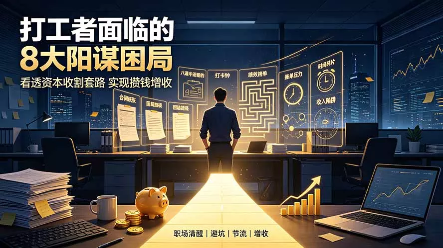 付费文章：打工者面临的8大阳谋困局，看透资本收割套路实现攒钱增收 - 渡客网创