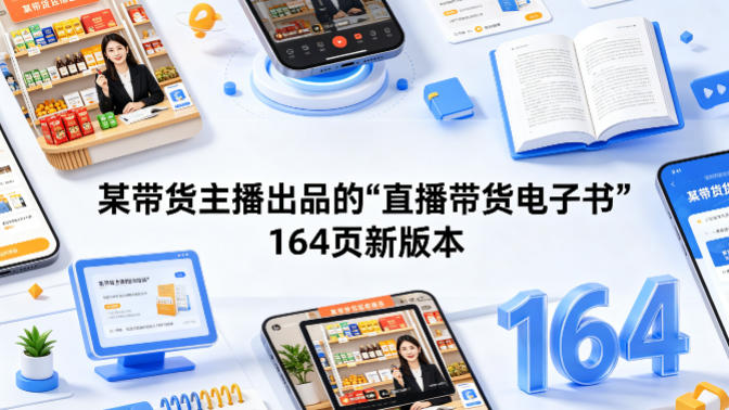 某带货主播出品的《直播带货电子书》164页新版本 某带货主播出品的《直播带货电子书》164页新版本