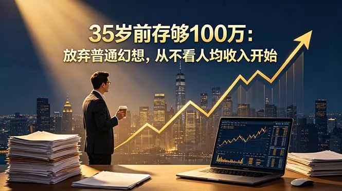 35岁前存够100万：放弃普通幻想，从不看人均收入开始 - 渡客网创